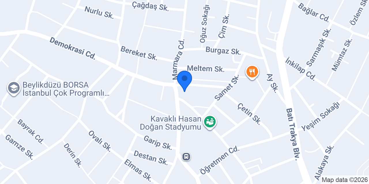 Filli Boya Aktürk İnşaat konumu