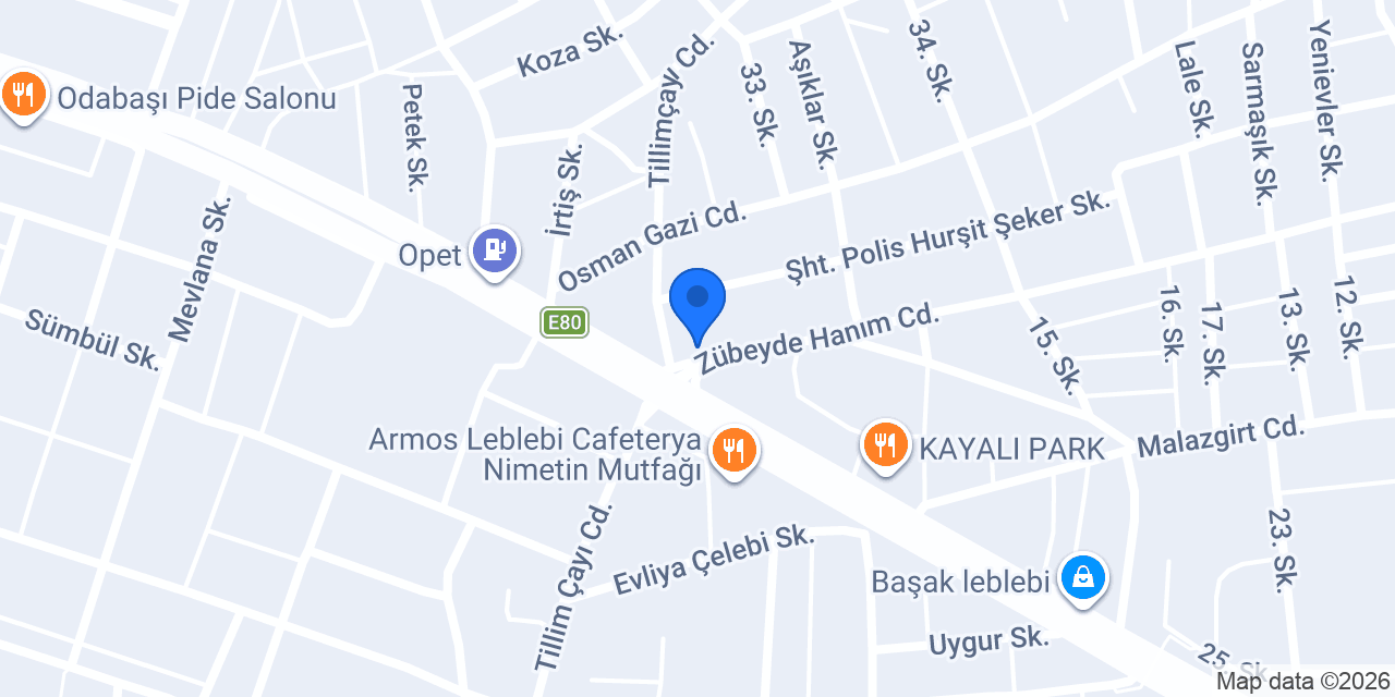 Çağlayan Pide konumu