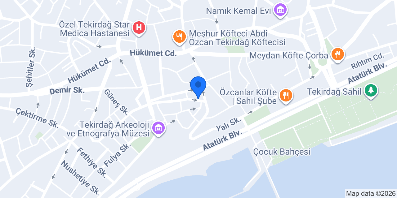 Tekirdağ Bric Klubu konumu