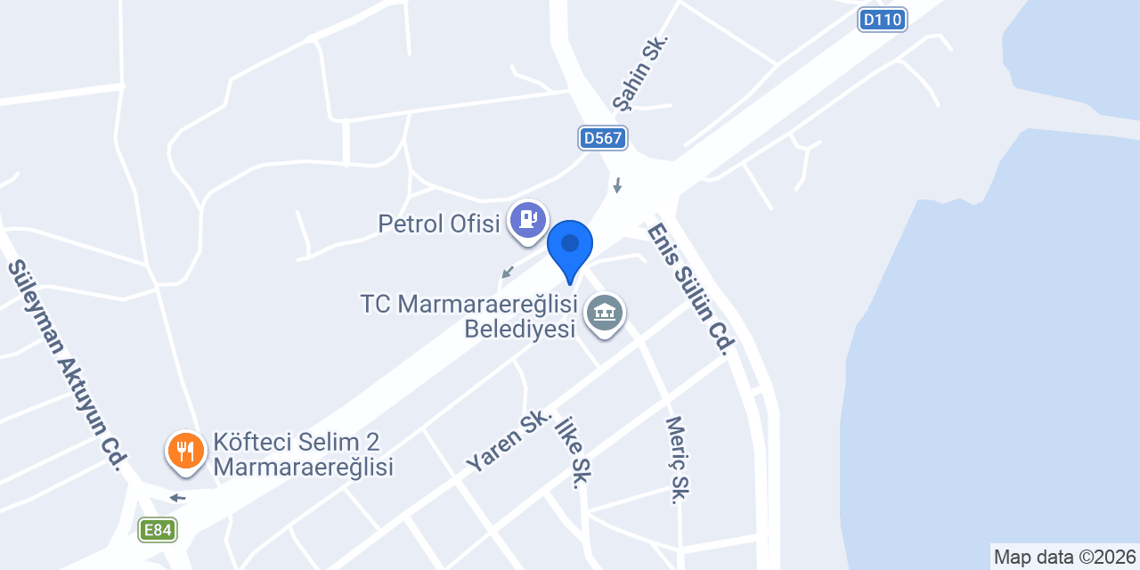 Keçe Yapı İnşaat Sultanköy Marmara Ereğlisi Tekirdağ konumu