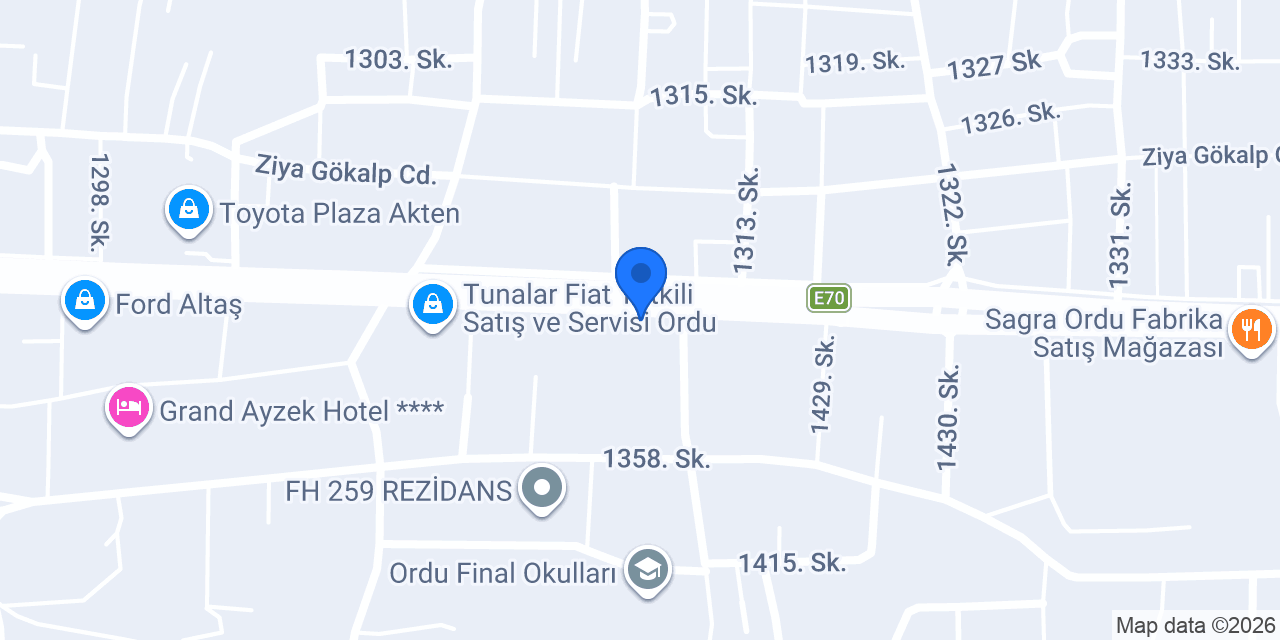 ebebek Ordu konumu
