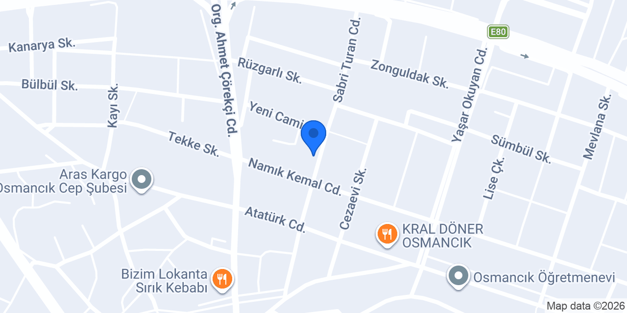 Saklı bahçe kafe konumu