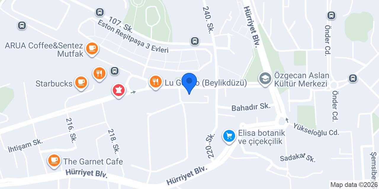 Saç Atölyesi Burak Özbek konumu