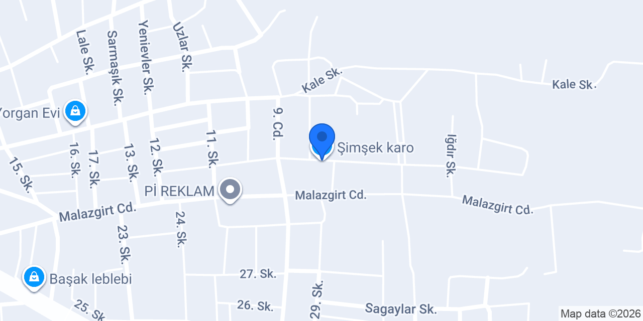 Şimşek karo konumu