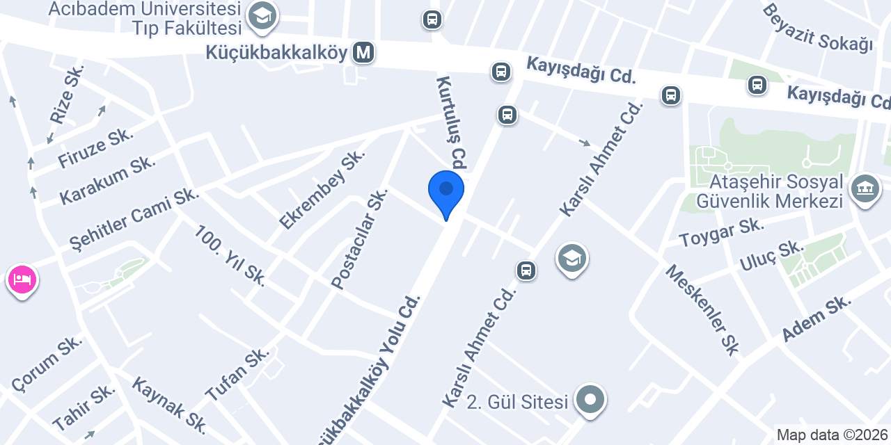 Ortanca Çiçekçilik konumu
