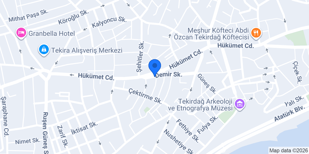 Sergen Erkek Kuaförü konumu