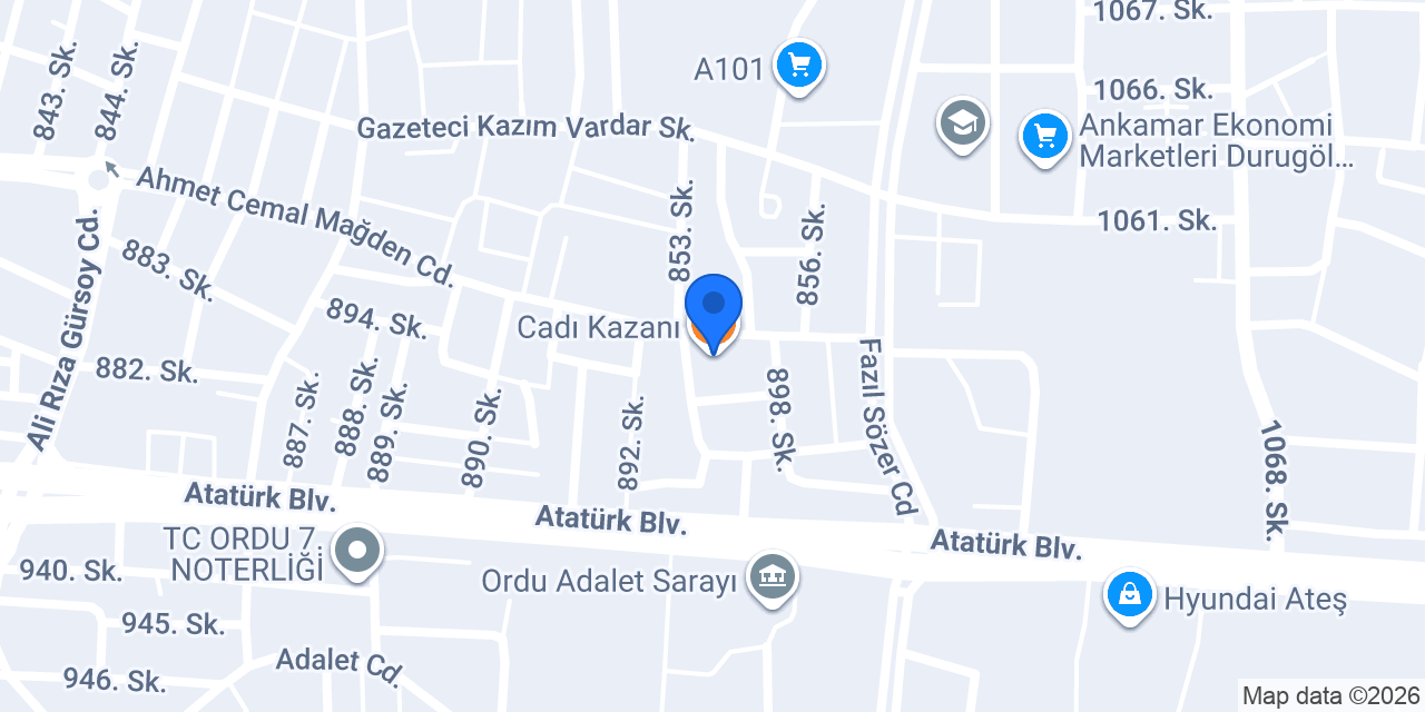 Cadı Kazanı konumu