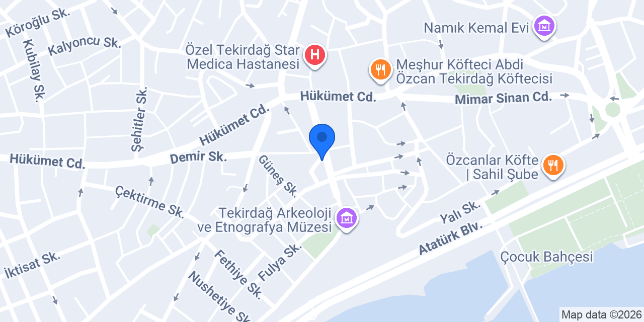 TEKİRDAĞ GRUP SİGORTA konumu