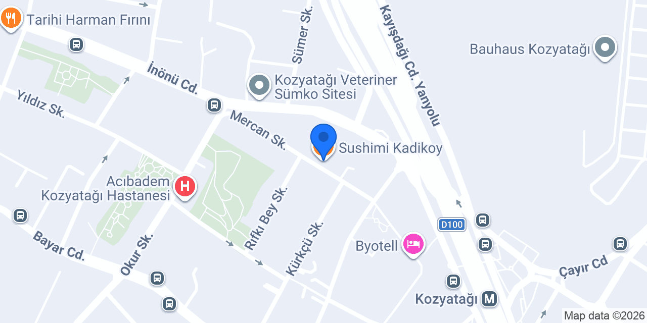 Sushimi Kadikoy konumu