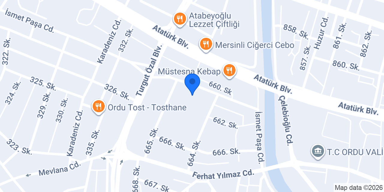 GALA GÜMRÜK ORDU ŞUBESİ konumu