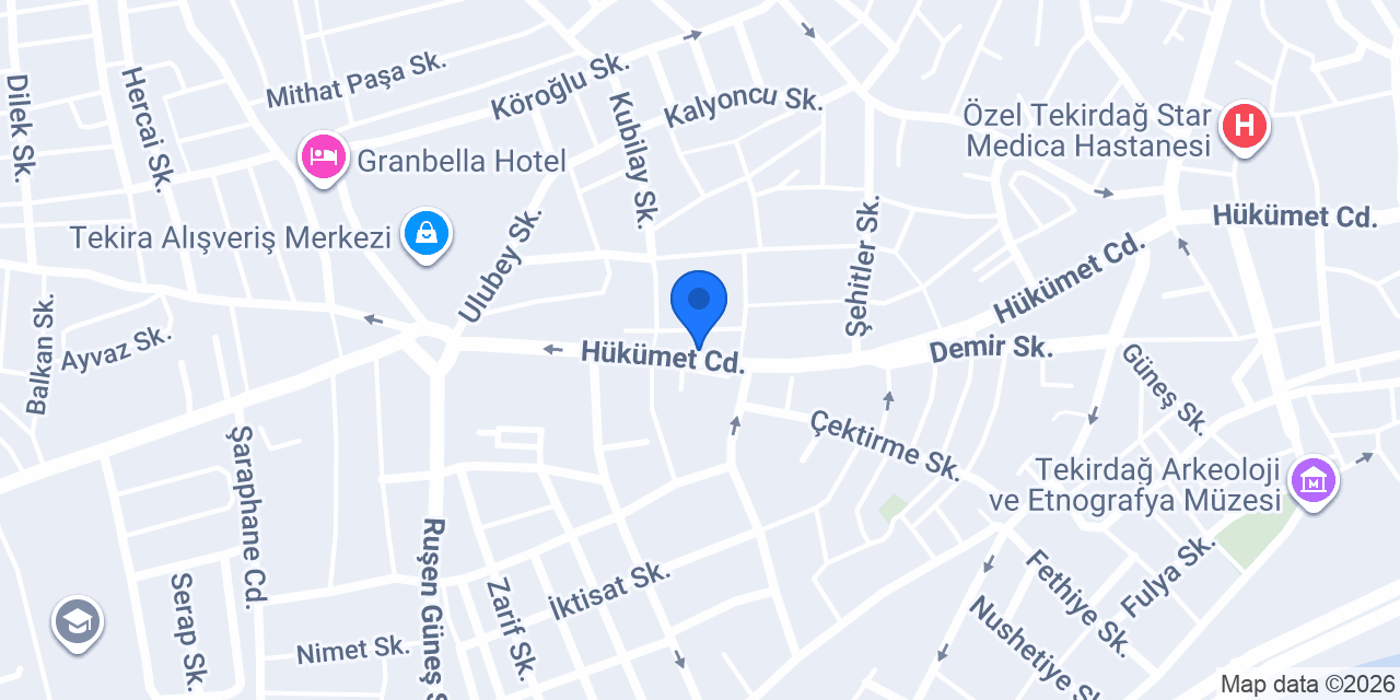 Balaban Tekirdağ konumu