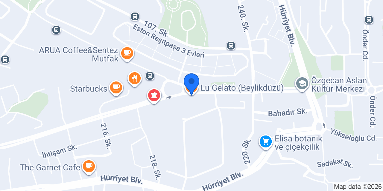 Lu Gelato (Beylikdüzü) konumu