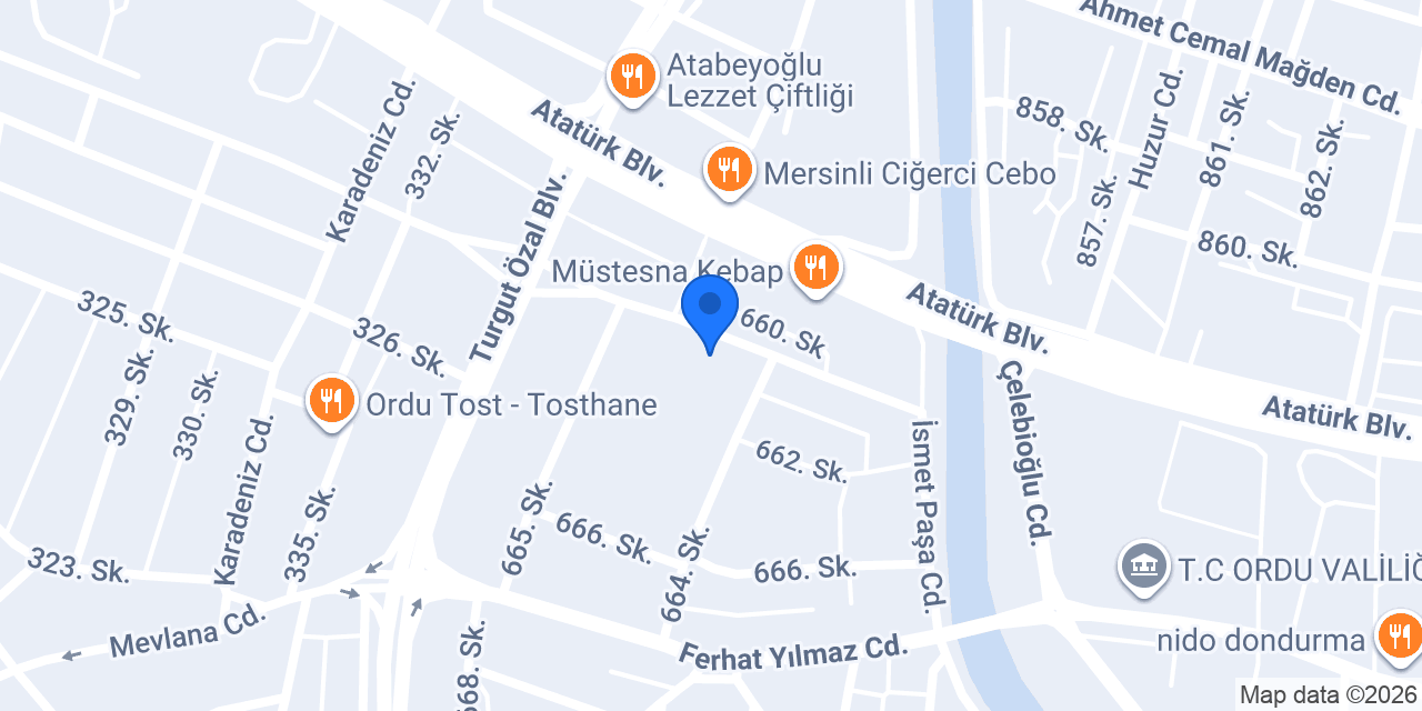 TİMURLAR SİGORTA ORDU konumu