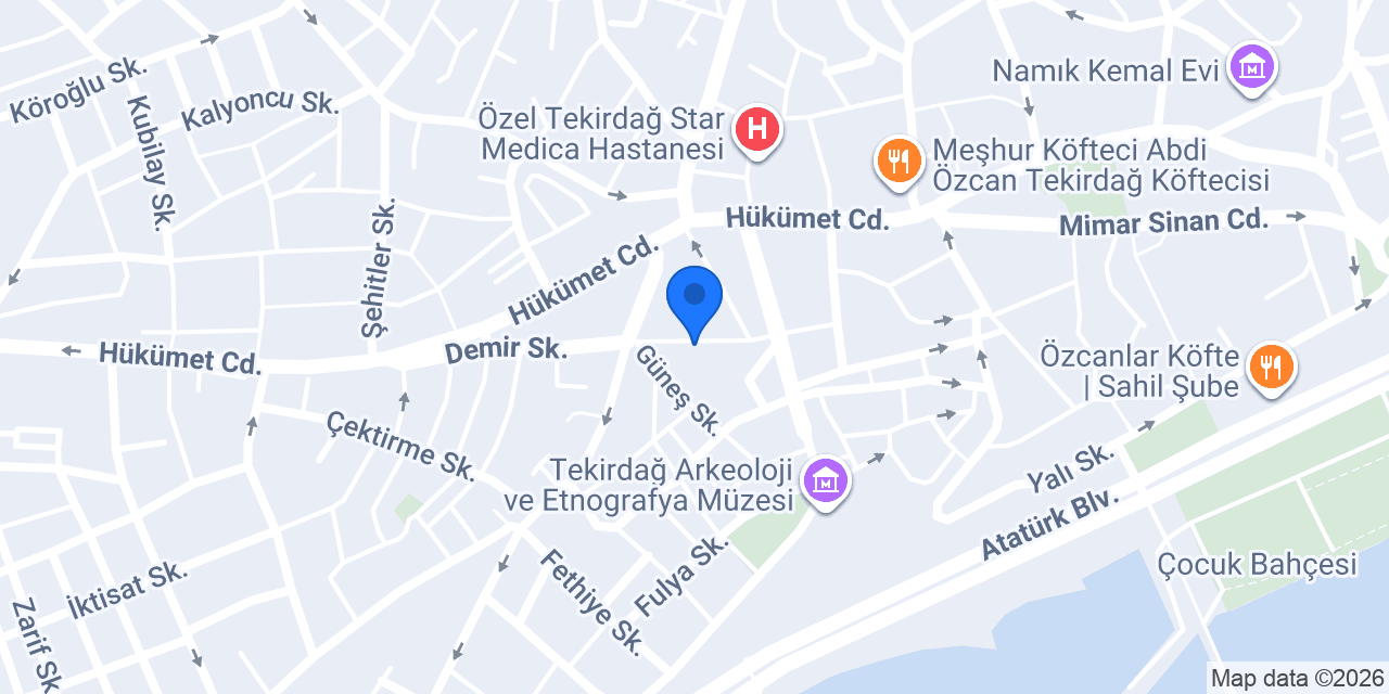 Tekirdağ Leydi Bayan Kuaförü konumu
