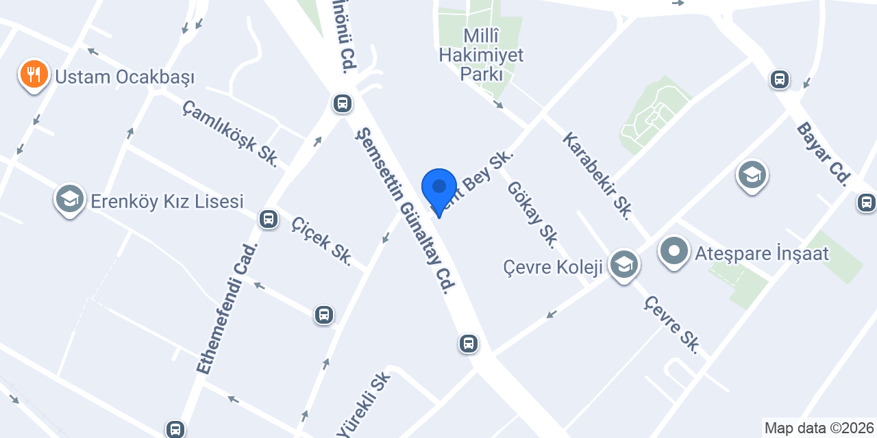 Vakıf Katılım Erenköy Şubesi konumu