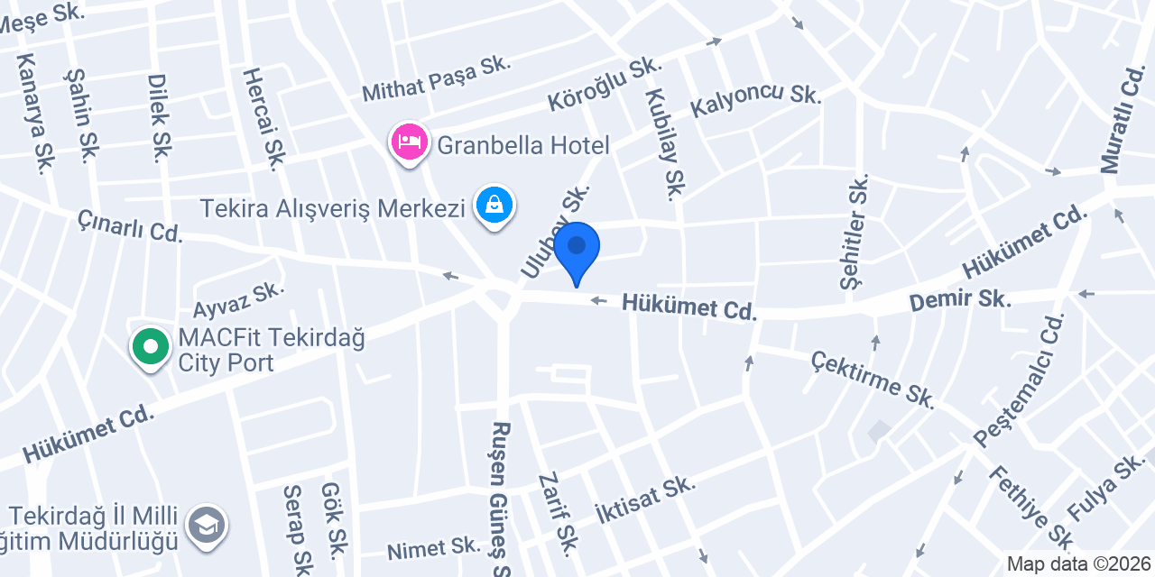 Gülçin bayan kuaförü konumu