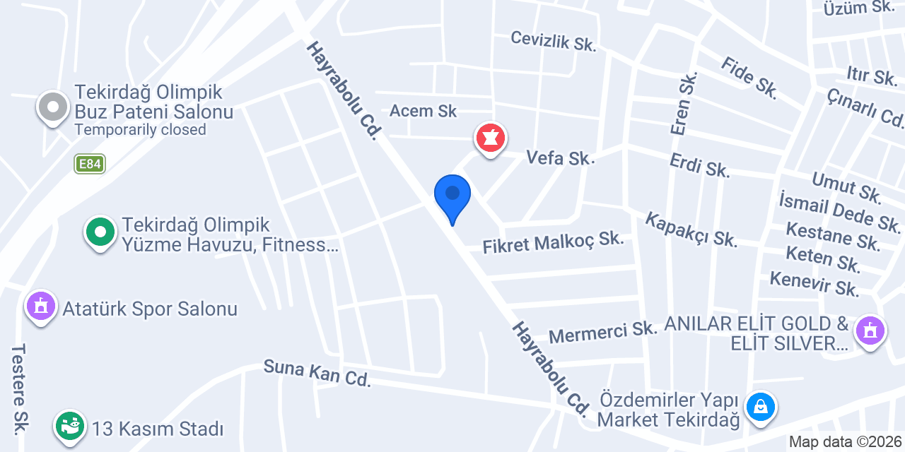 Serbestler Traktör Tekirdağ konumu