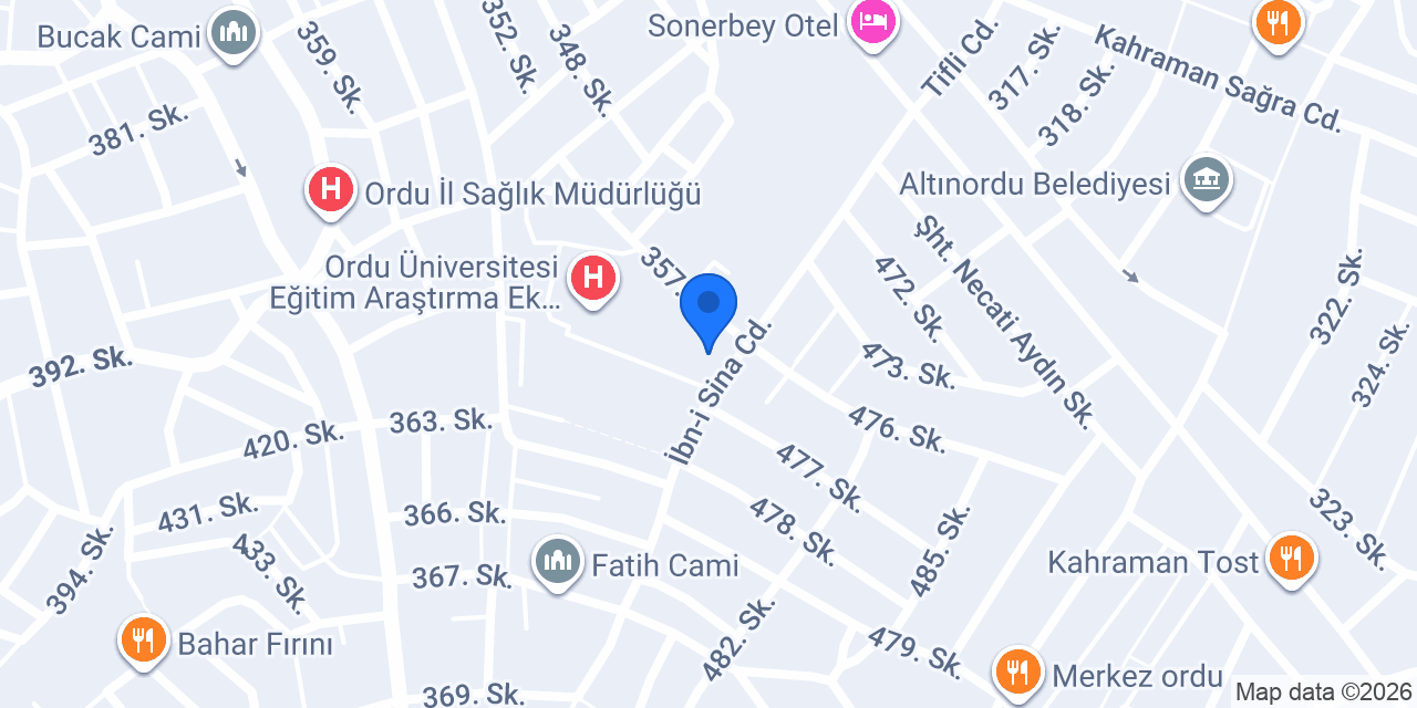 Verem Savaş Dispanseri konumu