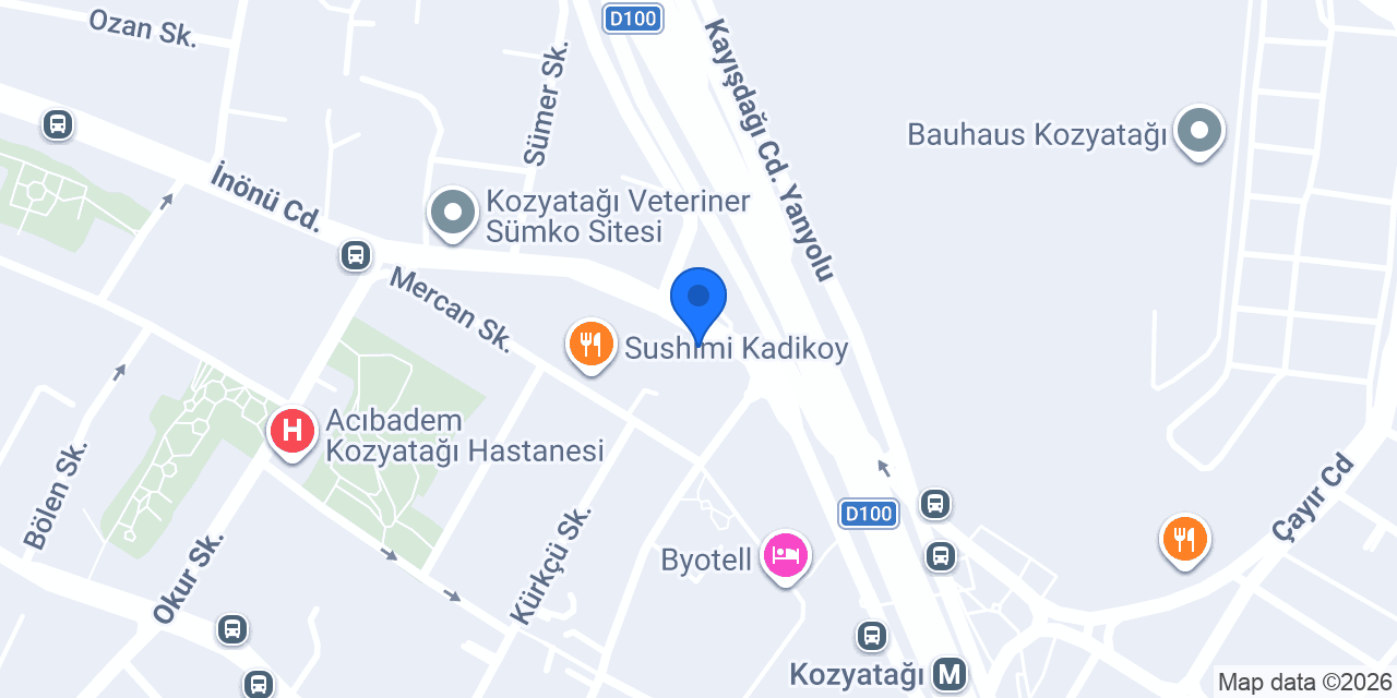Türkiye Finans Kozyatağı Şubesi konumu