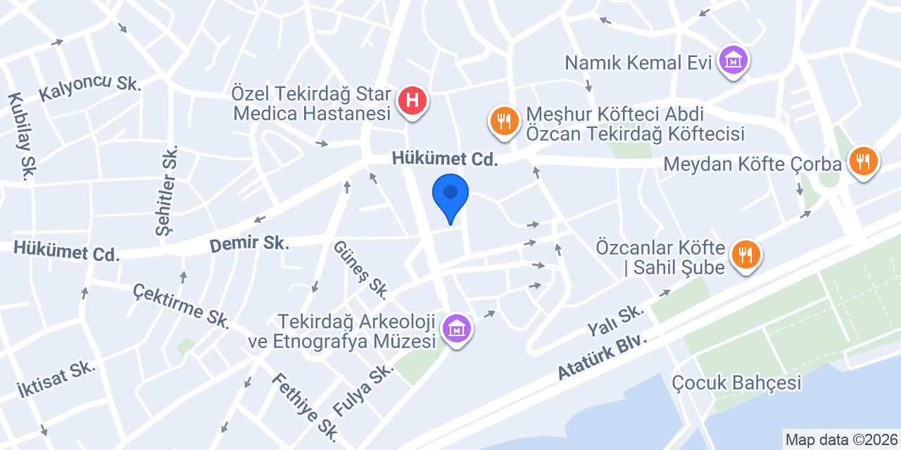 ARMA EMLAK TEKİRDAĞ konumu
