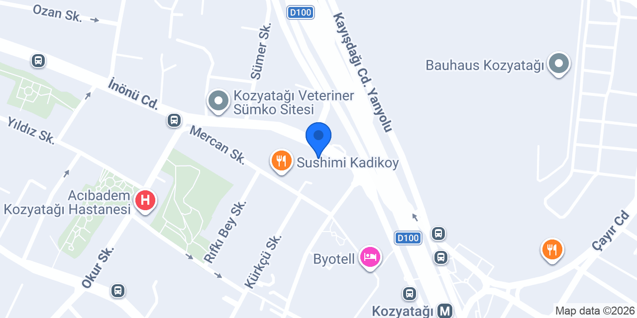 Yapı Kredi - İnönü Caddesi Ticari konumu
