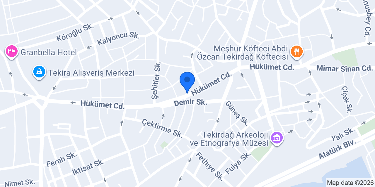 Görkem Sürücü Kursu konumu