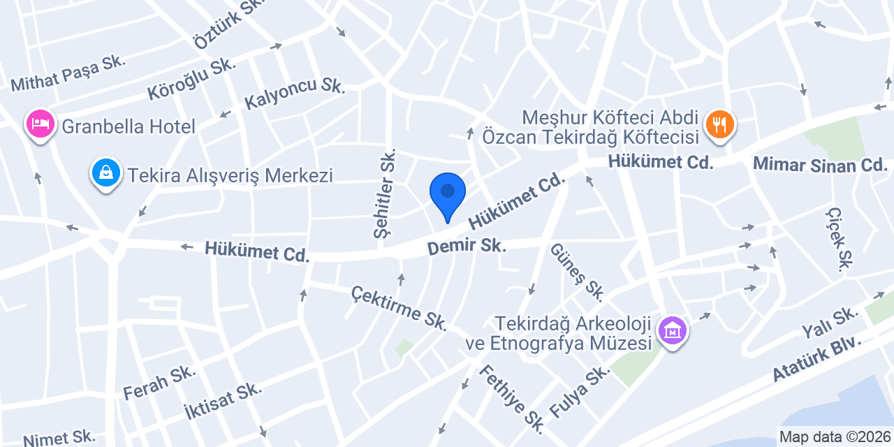 NAMIK KEMAL SÜRÜCÜ KURSU konumu