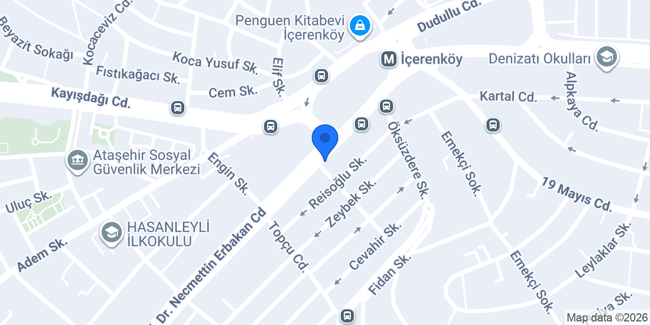 Akça Tavuk Evi konumu