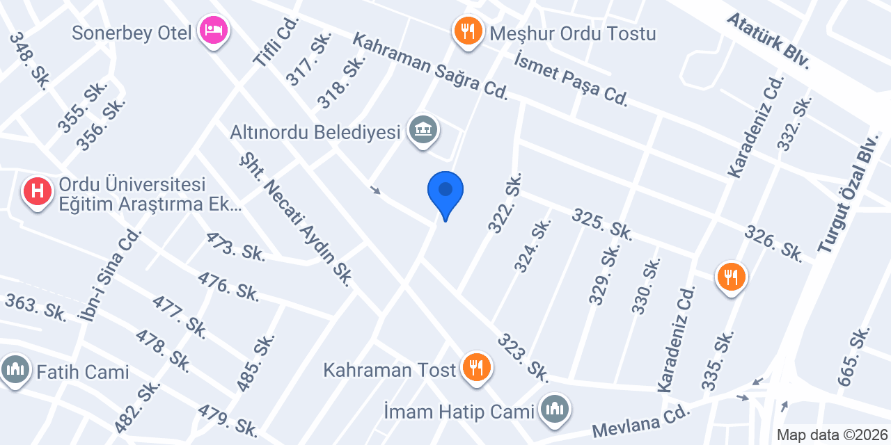 ALTINORDU ECZANESİ konumu