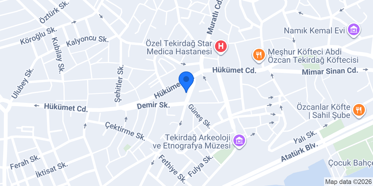 Tekirdağ Bilişim konumu