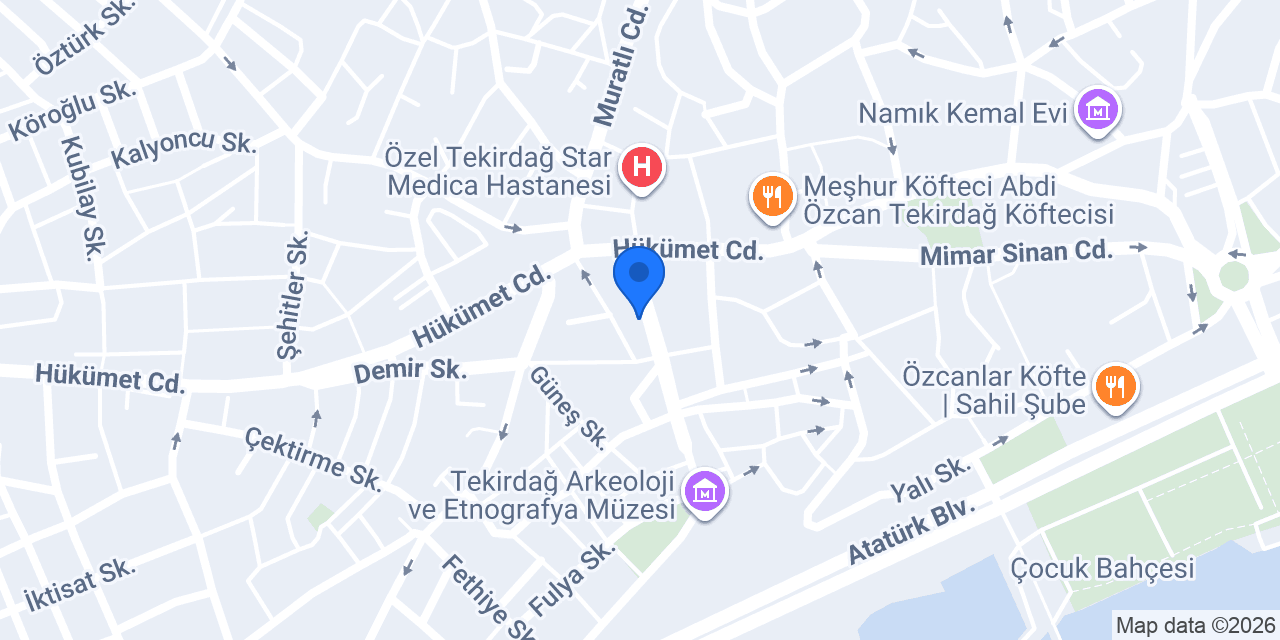 Işık Sürücü Kursu konumu