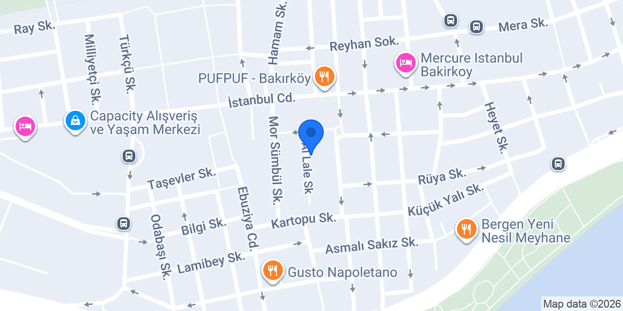 Bakırköy Tesla Akademi konumu