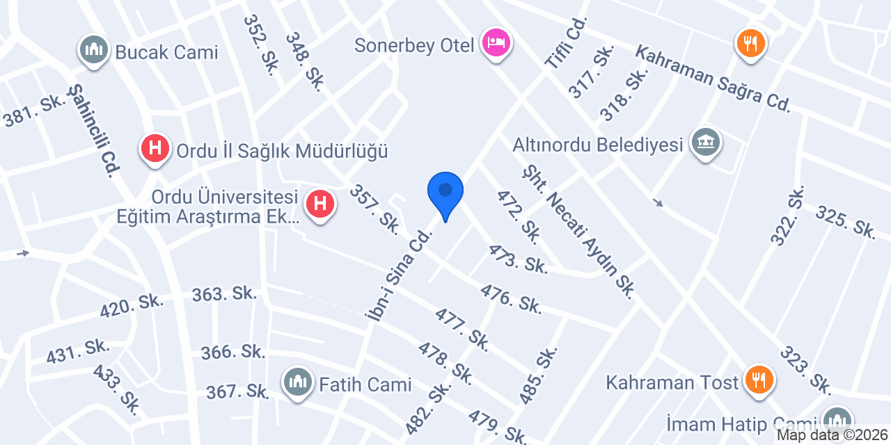 Dt. Bahtiyar İnce konumu