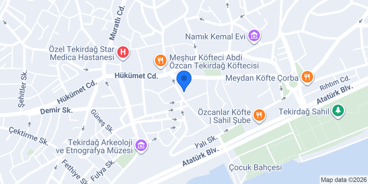 Bedesten Köftecisi konumu