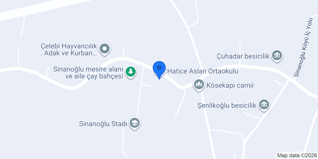 Hatice Aslan Ortaokulu konumu