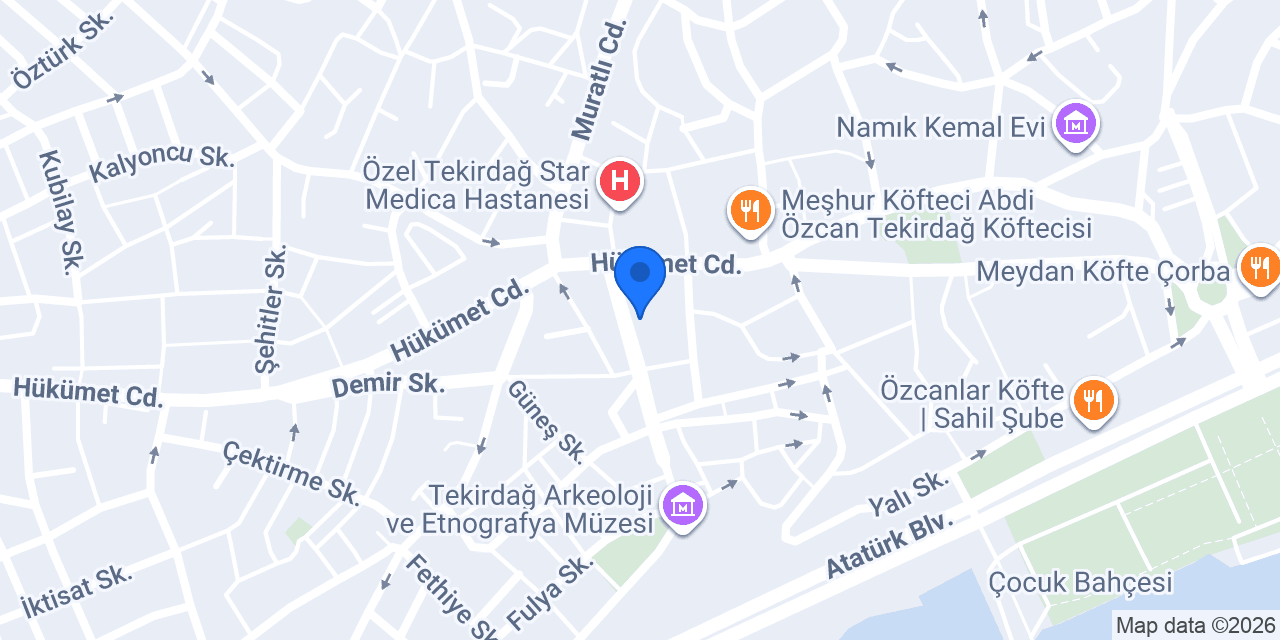 QNB Tekirdağ Şubesi konumu