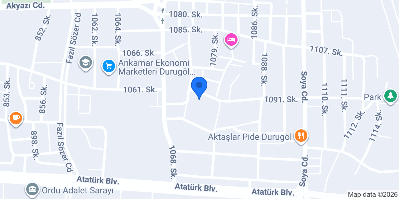 HMK Çiçekçilik konumu