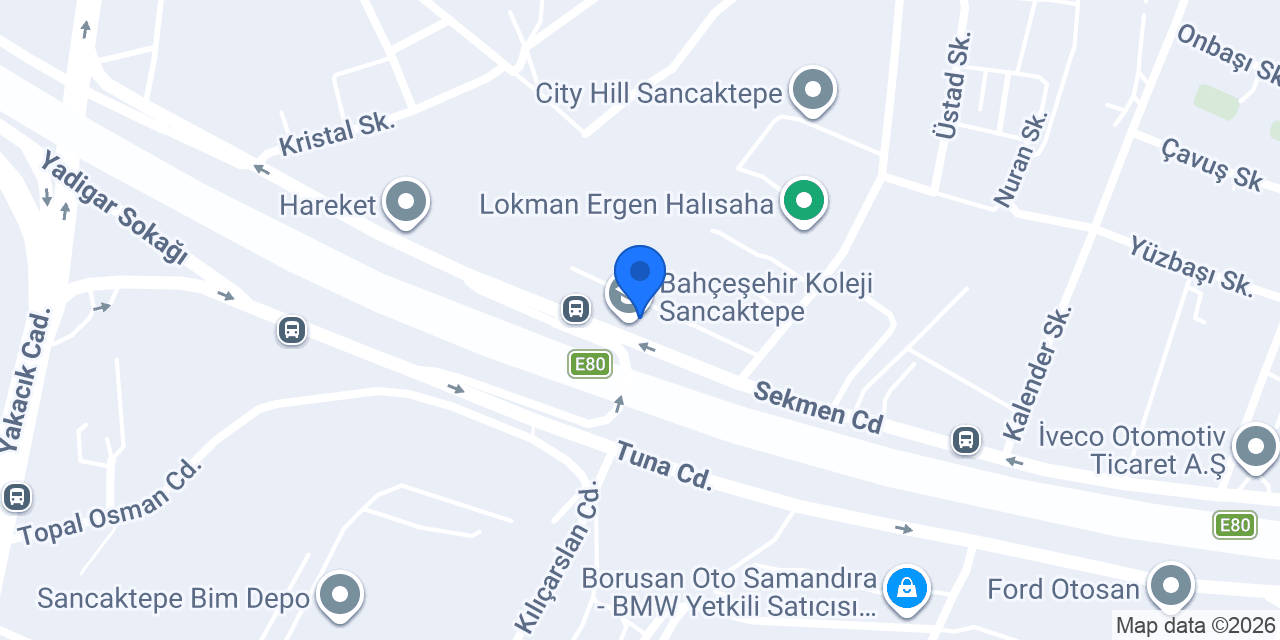 Bahçeşehir Koleji Sancaktepe konumu
