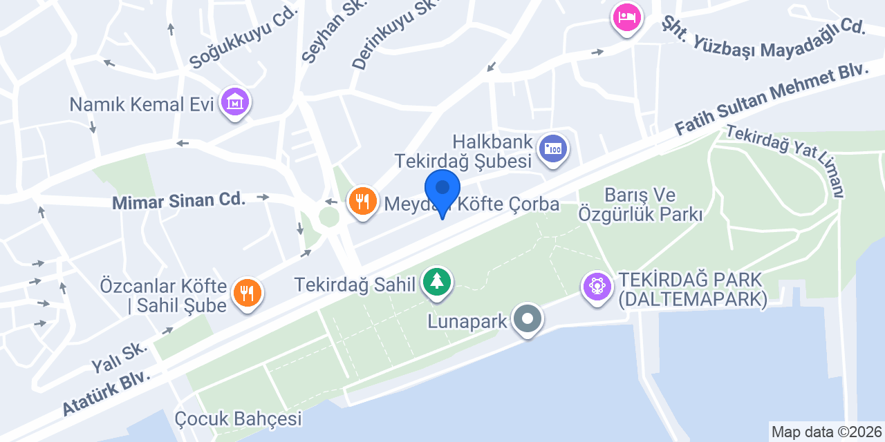 Domino's Pizza Tekirdağ konumu
