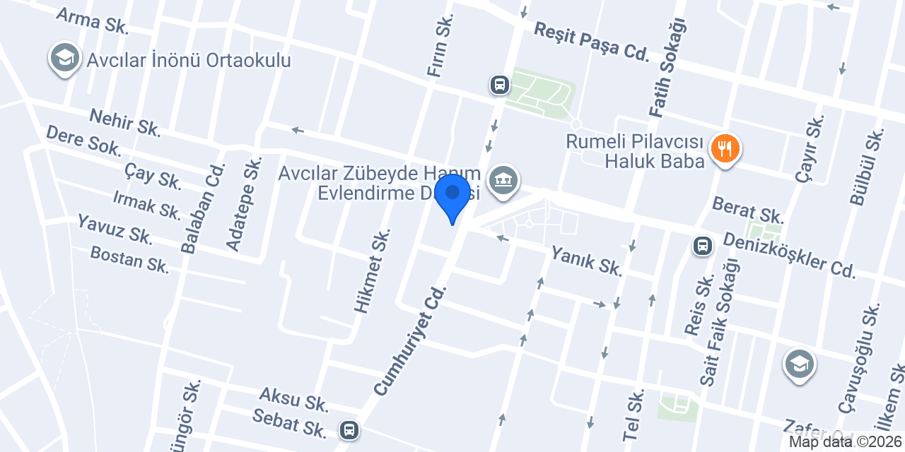 Nevizade Avangart Hotel konumu