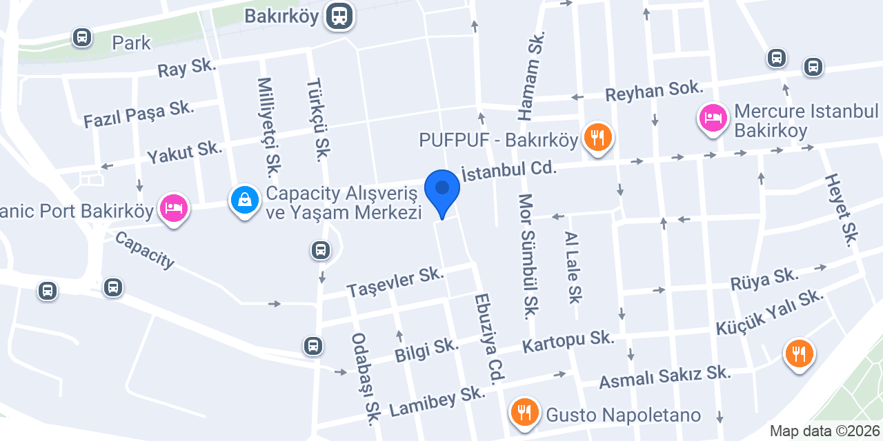 Bakırköy Des Suit Otel konumu