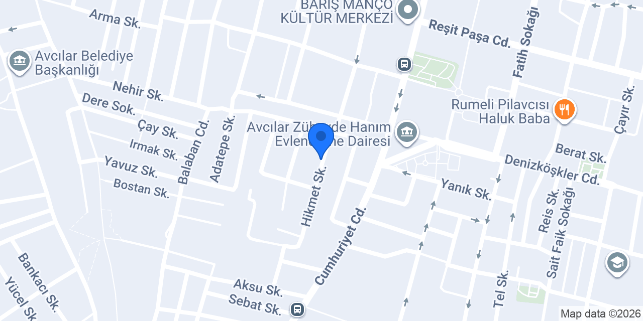 Adatek Asansör konumu