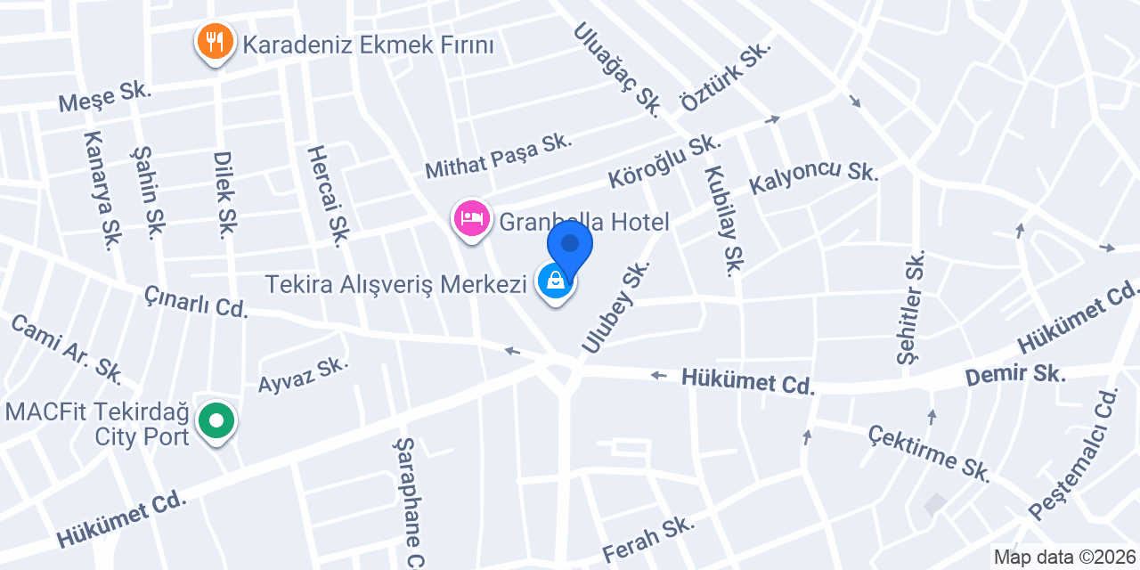 Starbucks Tekira Şubesi konumu