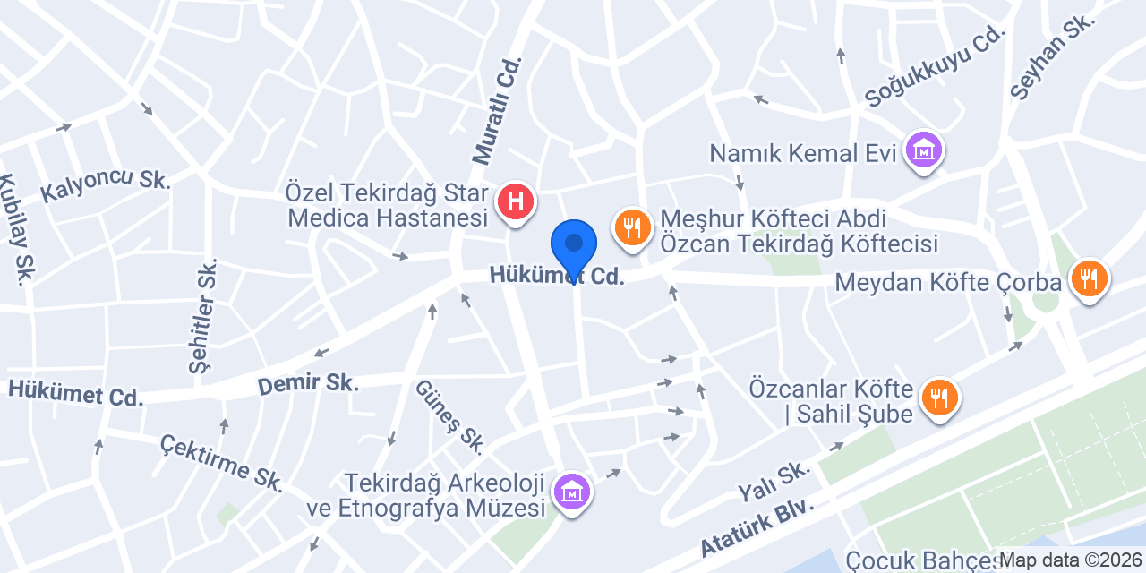 Zirve Mimarlık Tekirdağ konumu