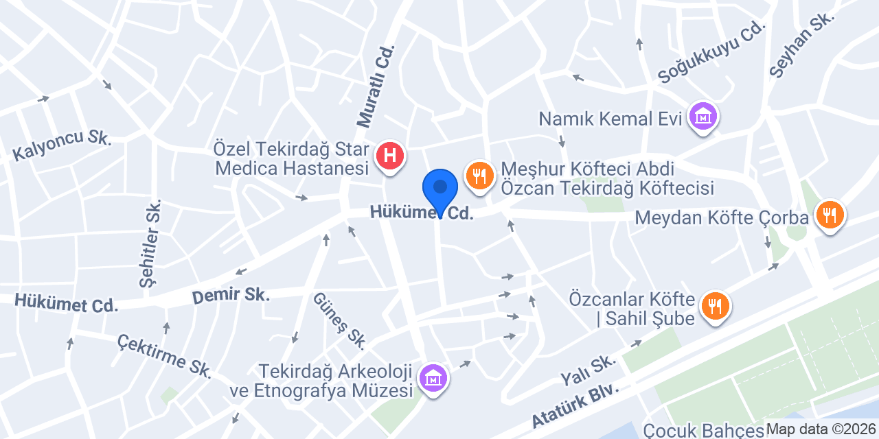 TEKİRDAĞ KUYUMCULUK konumu