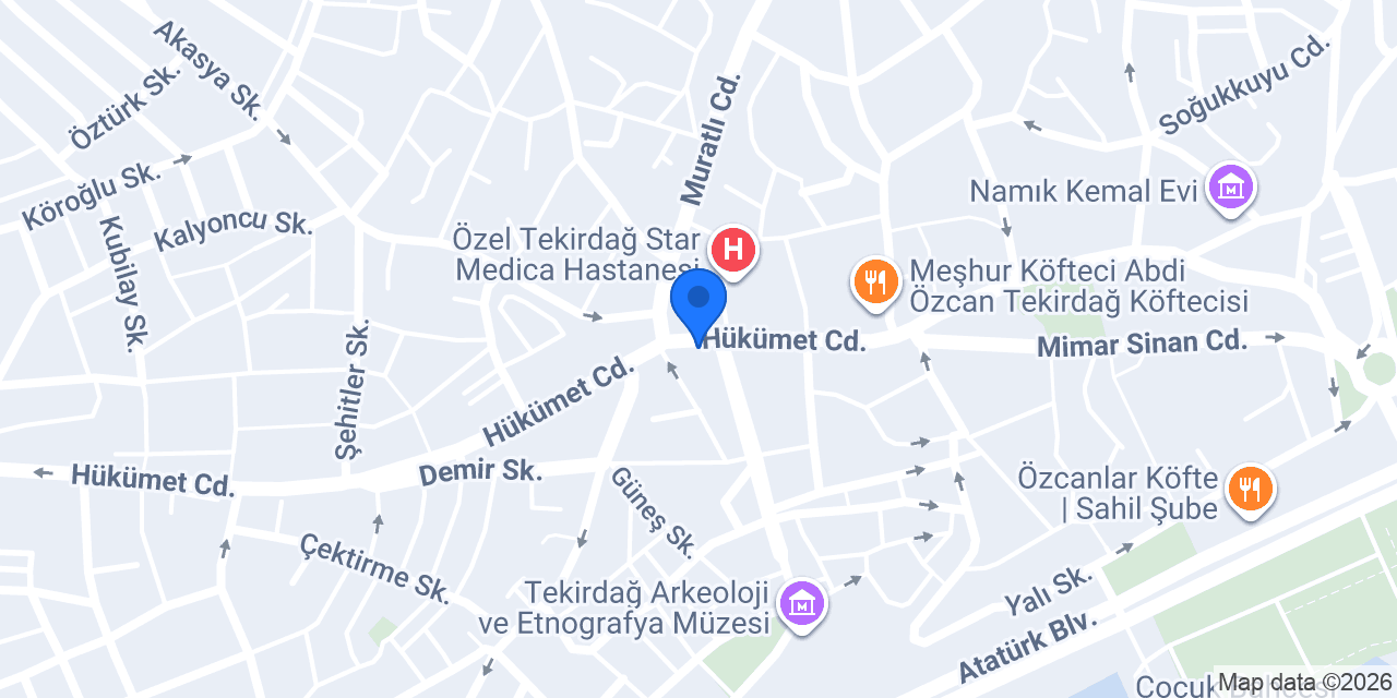 Sar Patisserie konumu