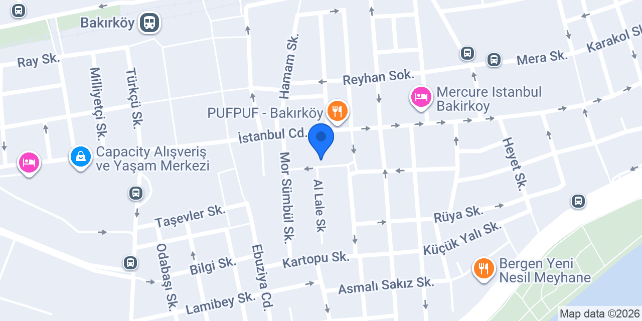 Bakırköy Best Suite konumu