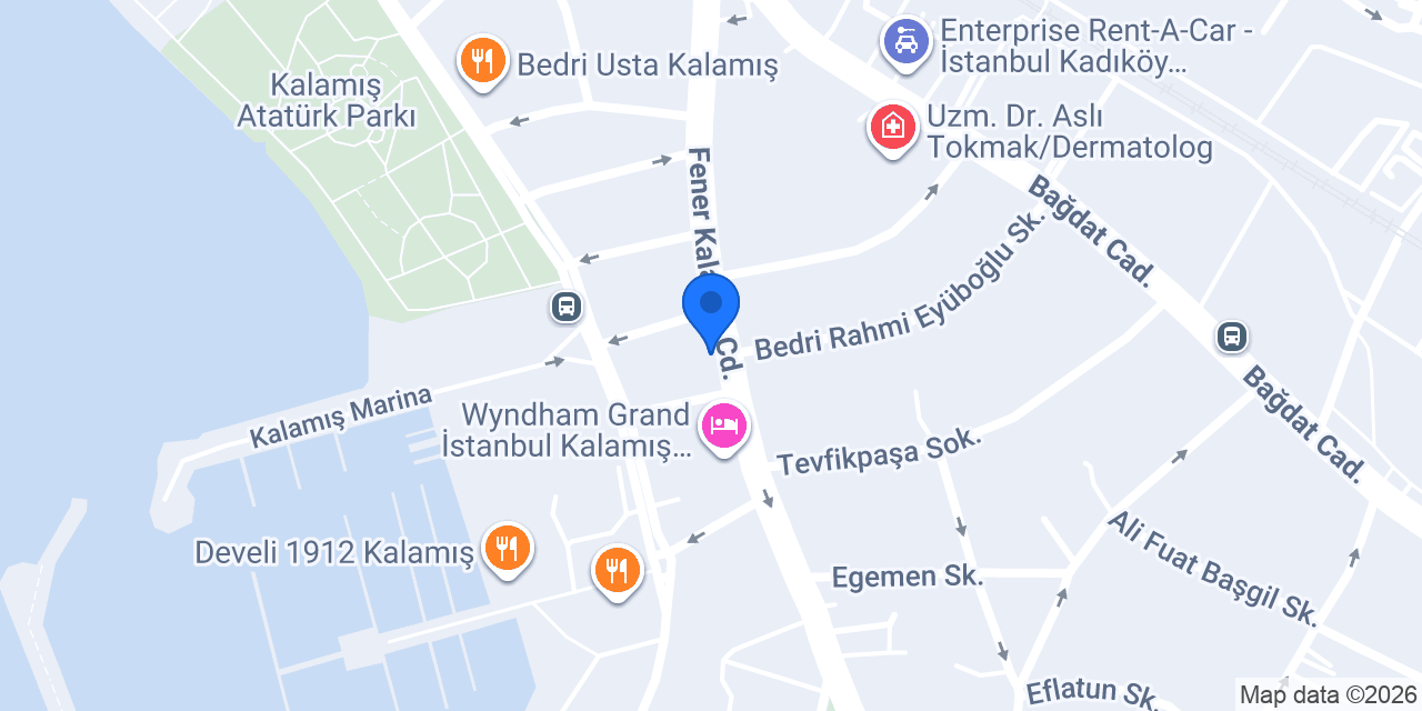 Op. Dr. Hülya Aydoğmuş konumu