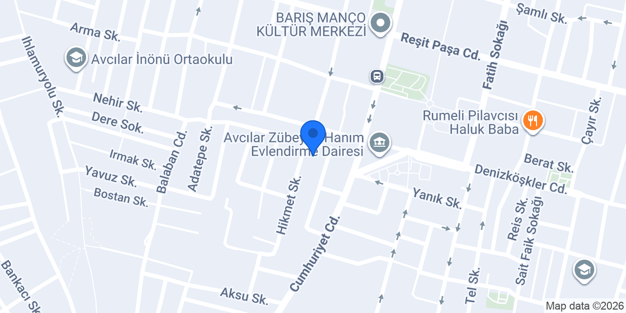 Waffle Station Avcılar konumu