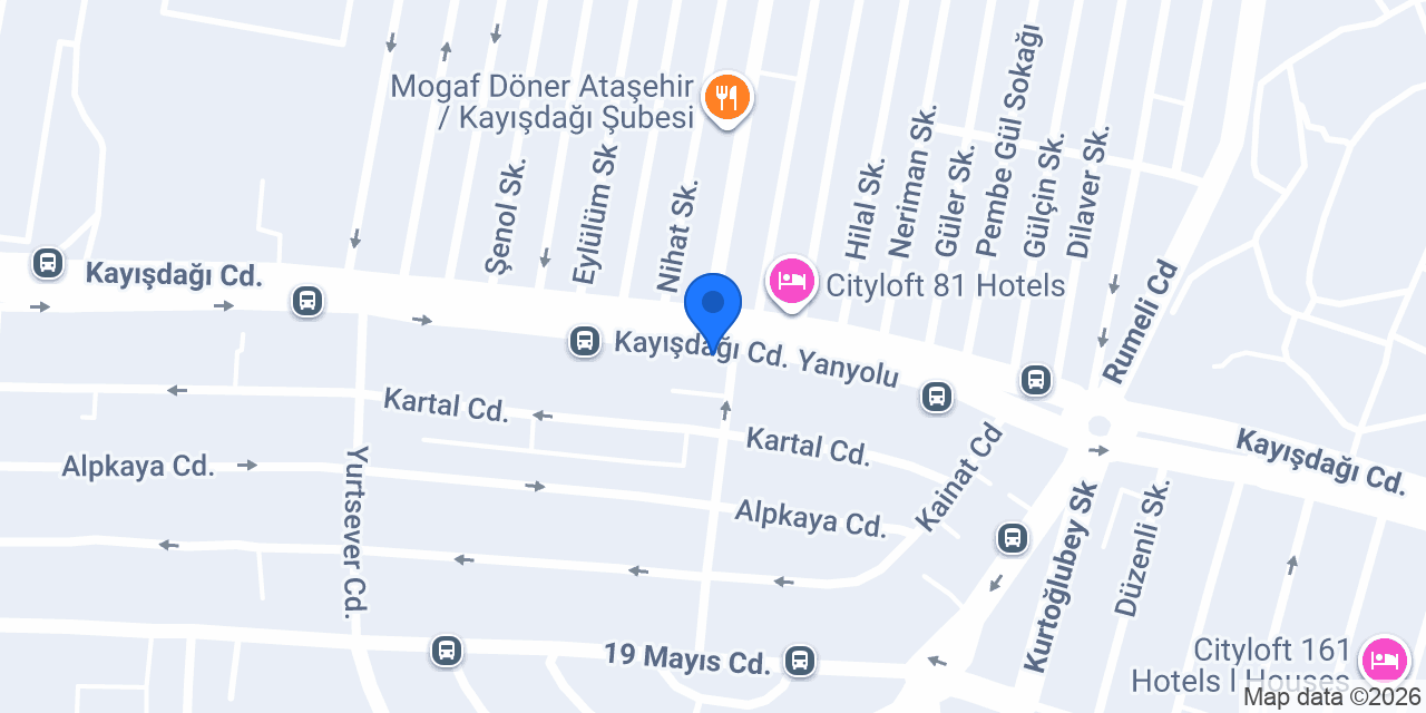 Ataşehir Temizlik konumu